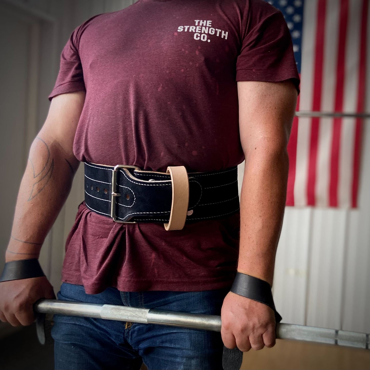 Leather Deadlift Straps - Made In USA