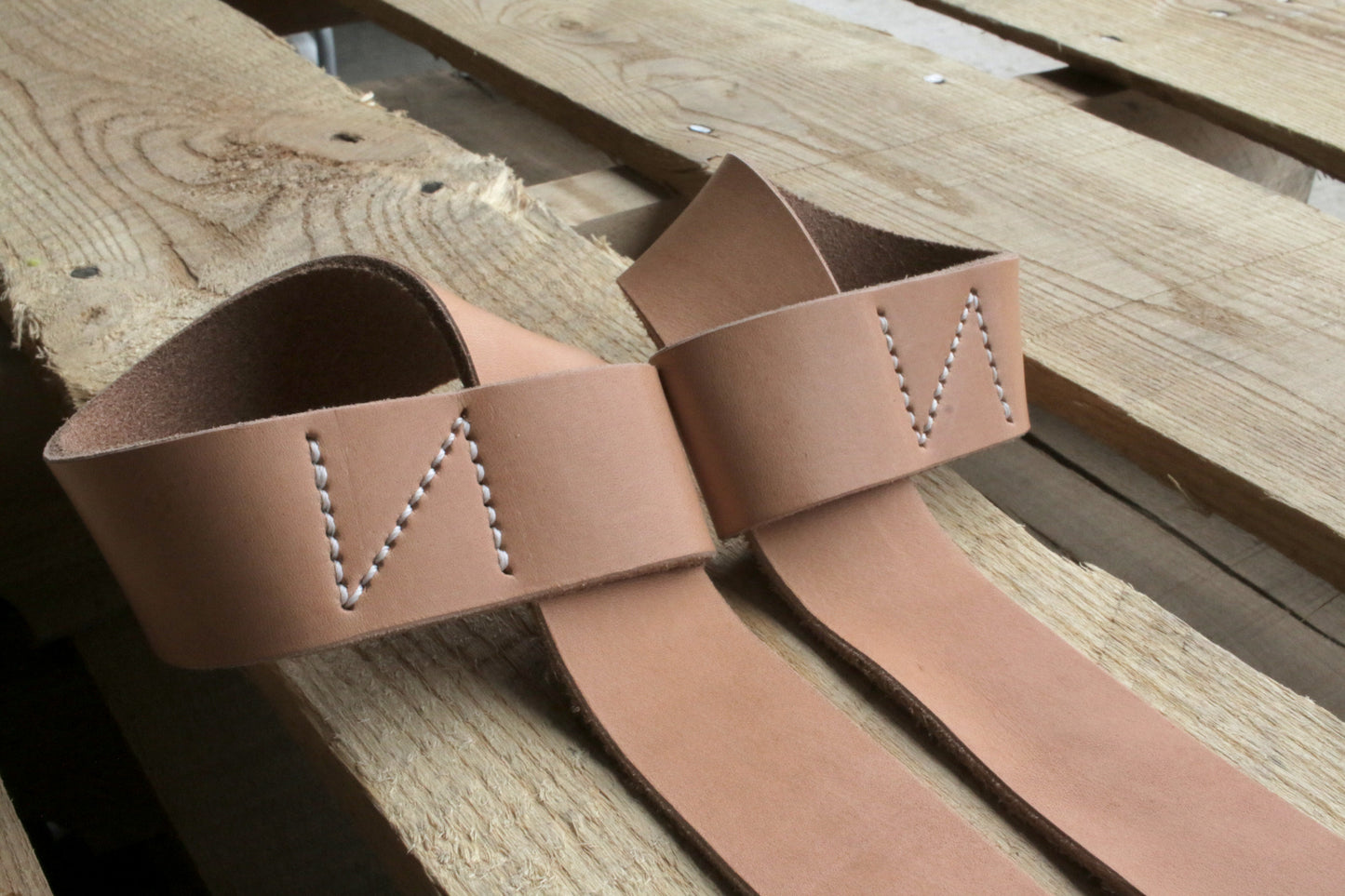 Leather Deadlift Straps - Made In USA