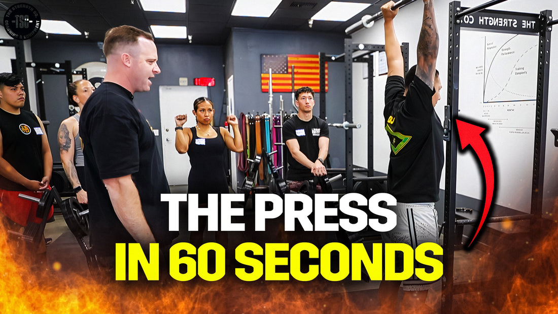 Learn To Press In 60 Seconds - Starting Strength Coach Teaches Marines