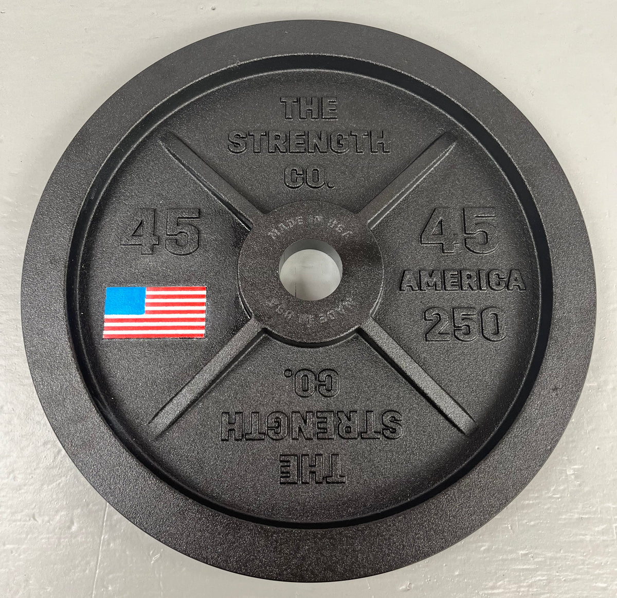 America 250 45LB Olympic Iron Barbell Plate - Pair