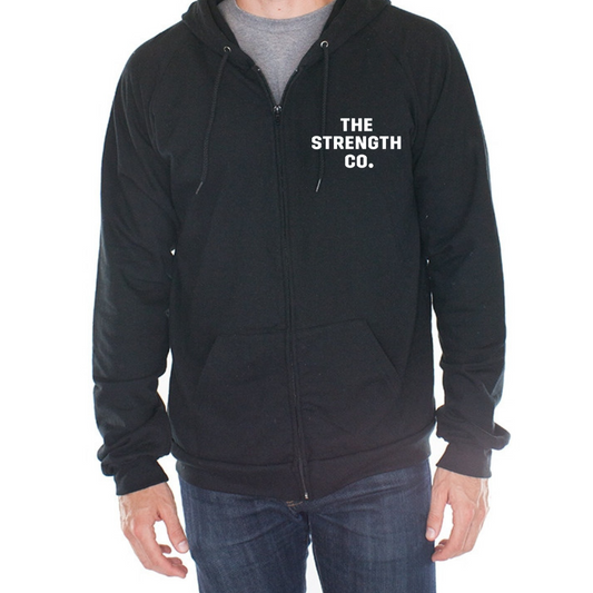 The Strength Co. Full Zip Hooded Sweatshirt