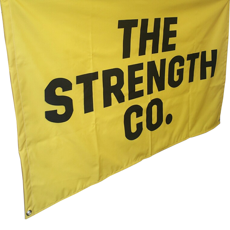 The Strength Co. Gym Flag Banner