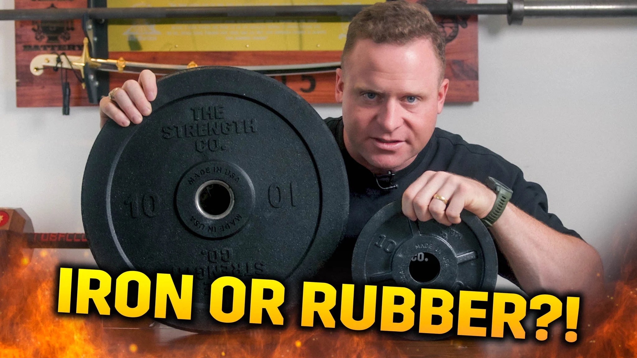 Load video: iron or rubber plates