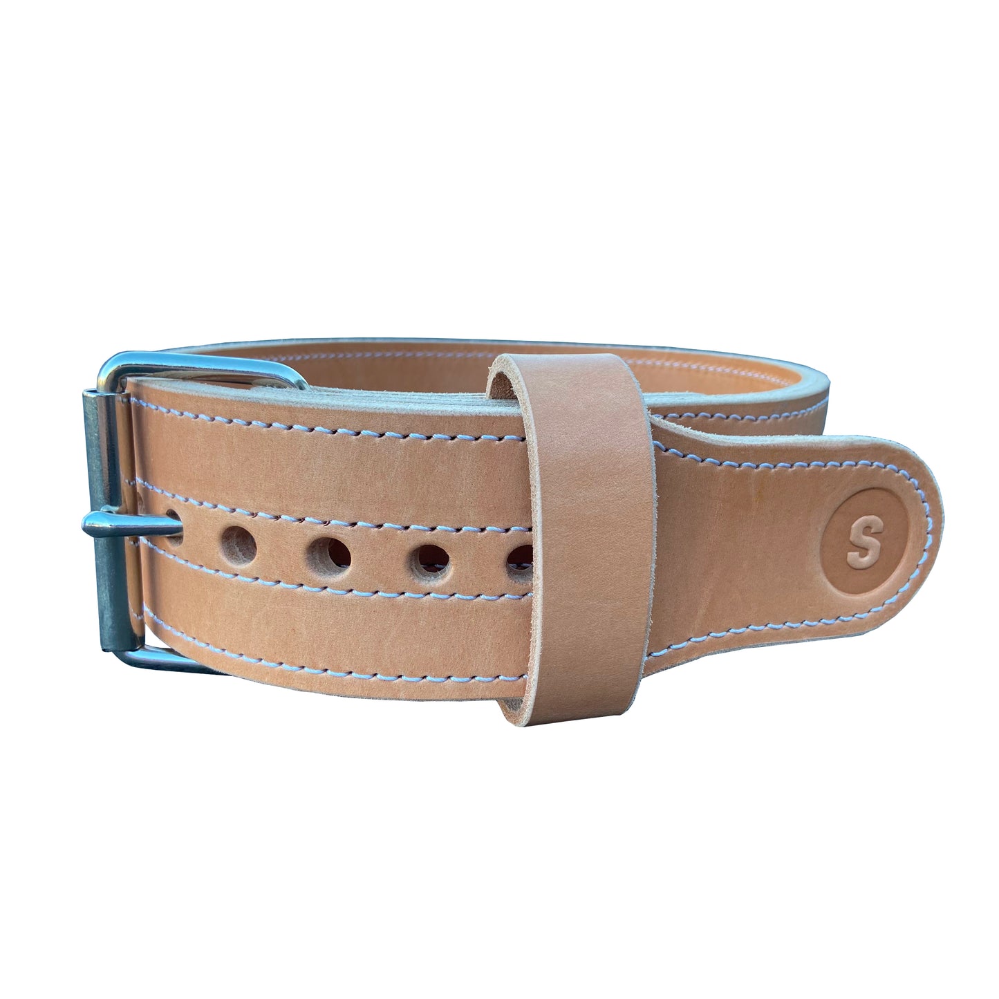 Double Ply Leather Weightlifting Belt