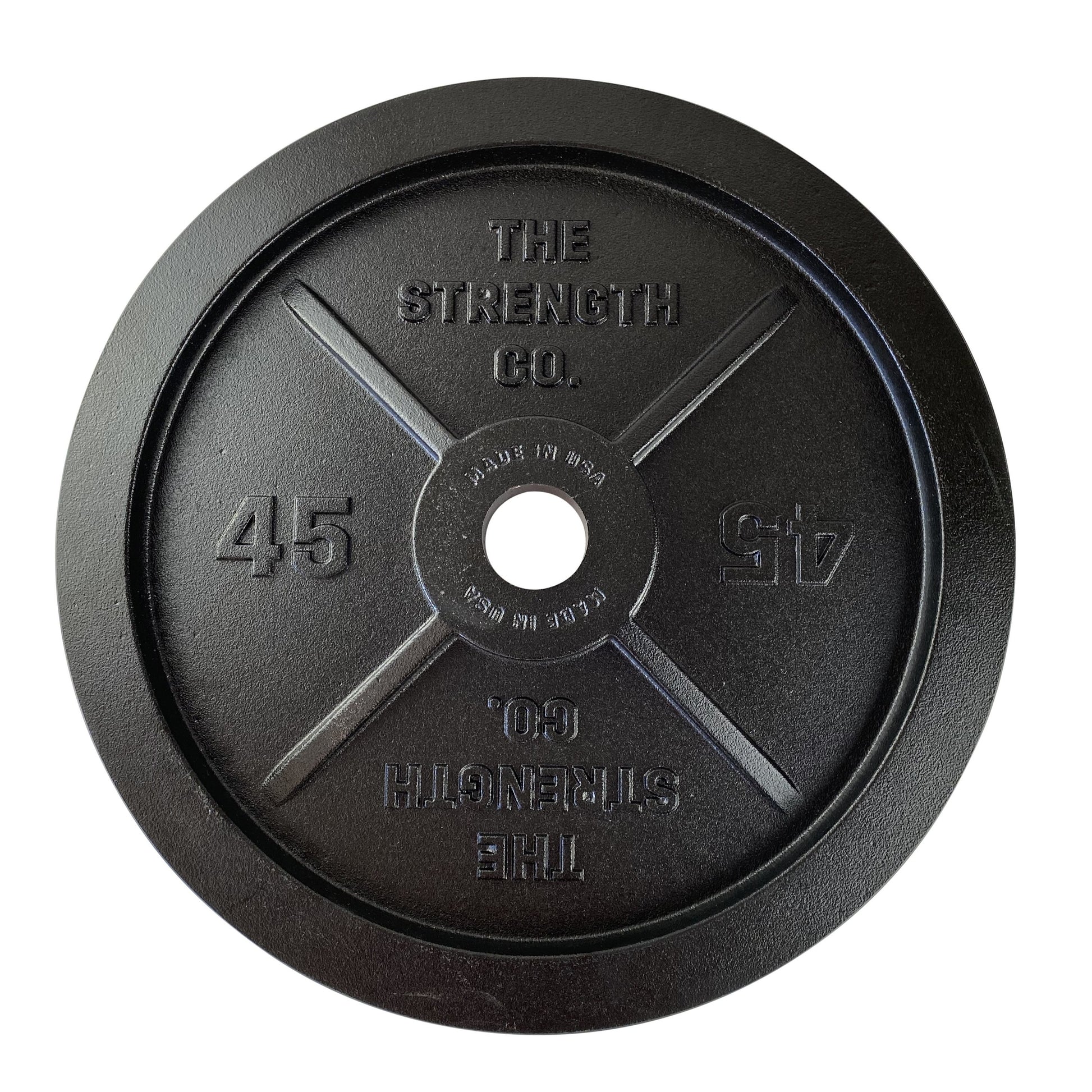 45 LB Single Cast Iron Olympic Plate