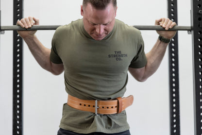 Double Ply Leather Weightlifting Belt