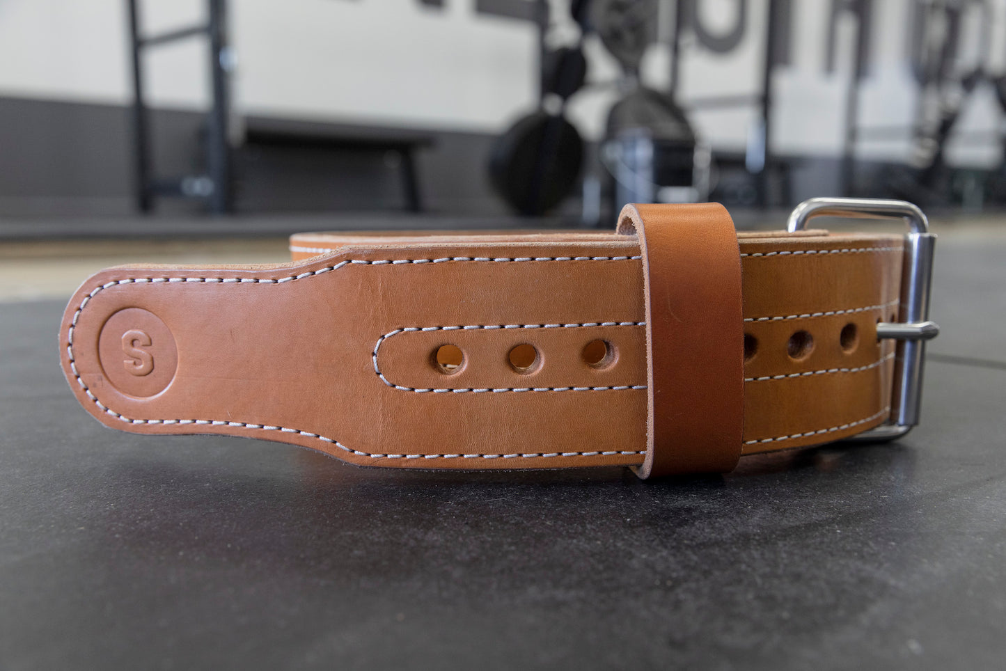 Double Ply Leather Weightlifting Belt