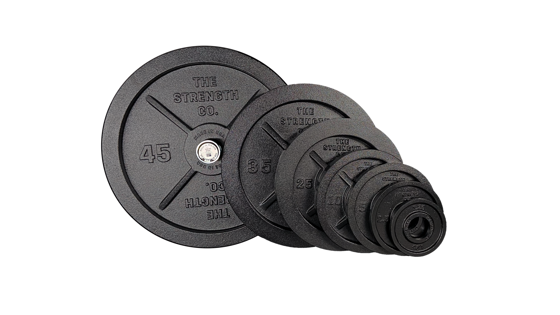 TDS Fitness 230lb Cast Iron Olympic Plate Set — Strength Warehouse USA